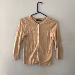 The Limited Tan knit cardigan